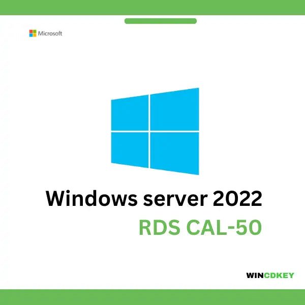 Windows Server 2022 Remote Desktop Services (RDS) 50 User CALs CD Keys image 0