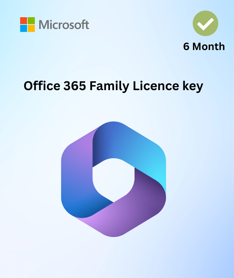 Microsoft Office 365 Family 6-Month Licence key Global image 1