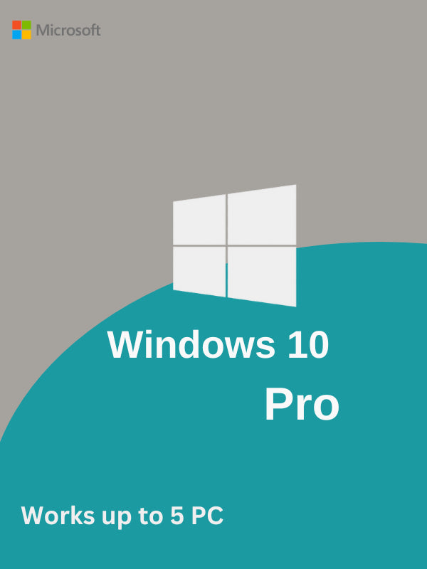 Windows 10 Pro (5 PC) Retail Product key image 0