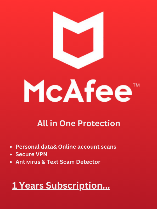 McAfee AntiVirus 2024 Key (1 Year / 1 PC) image 0