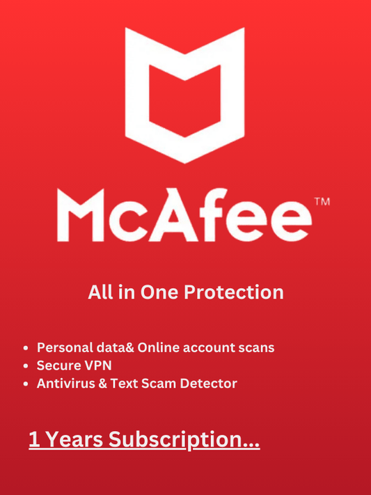 McAfee AntiVirus 2021 (1 YEAR / 1 DEVICE) image 0