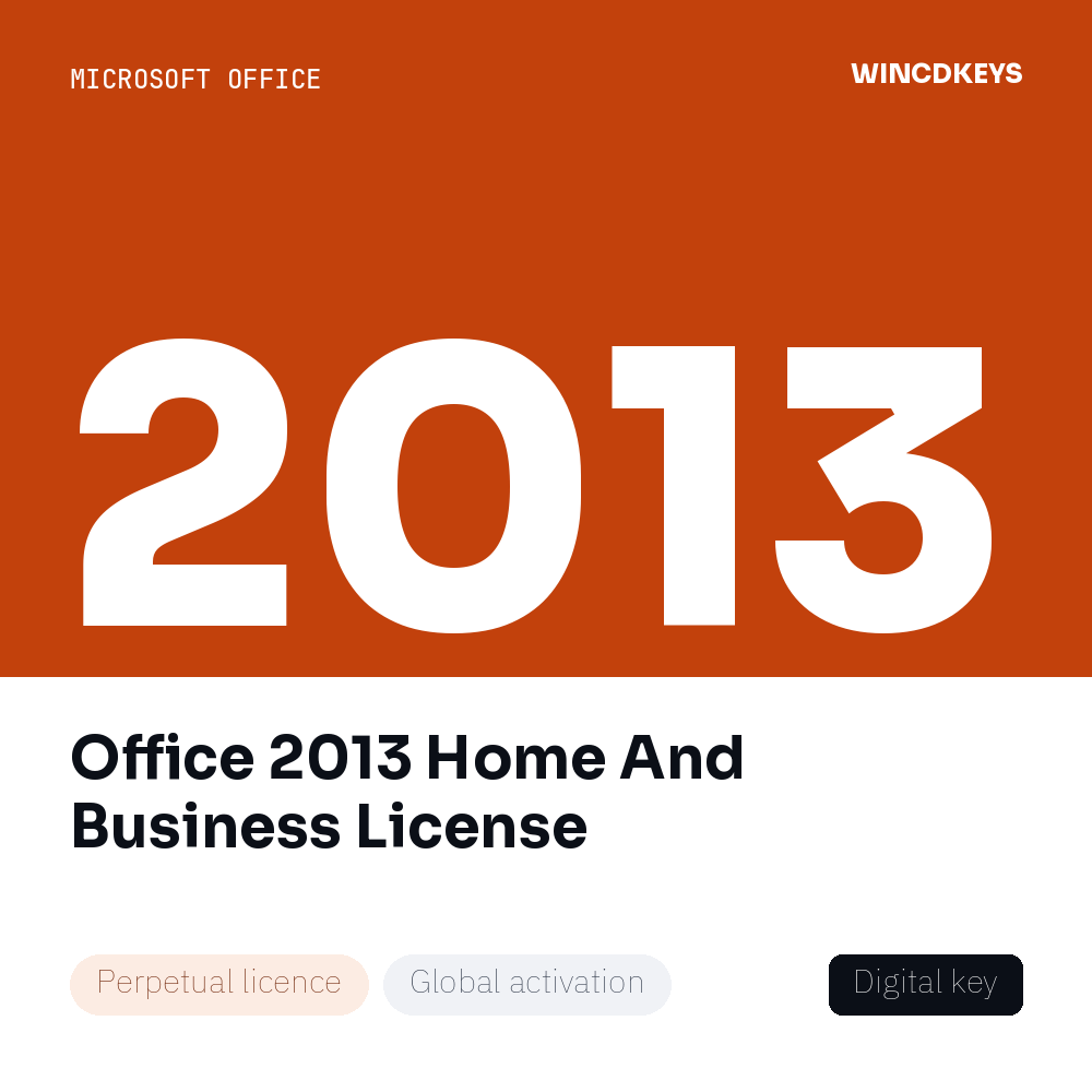 Office 2013 Home And Business License