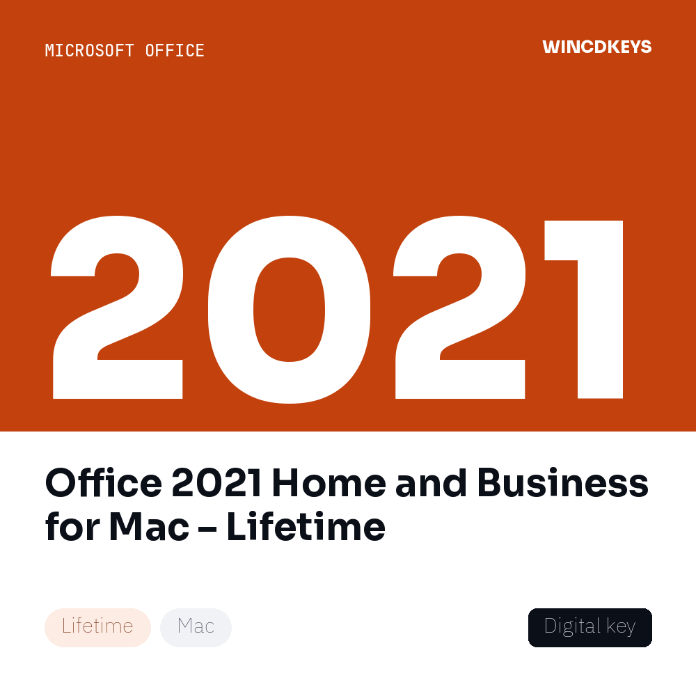 Office 2021 Home and Business for Mac – Lifetime