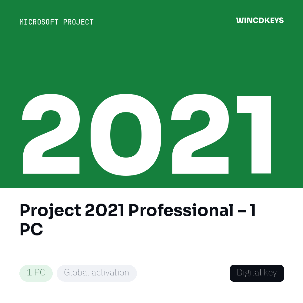 Project 2021 Professional – 1 PC