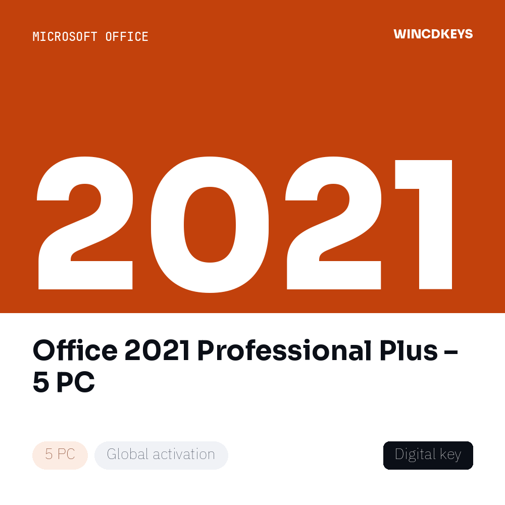Office 2021 Professional Plus – 5 PC