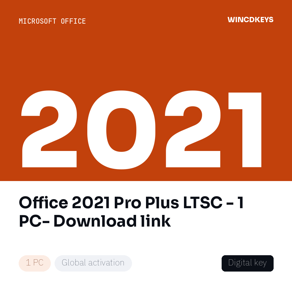 Office 2021 Pro Plus LTSC - 1 PC- Download link