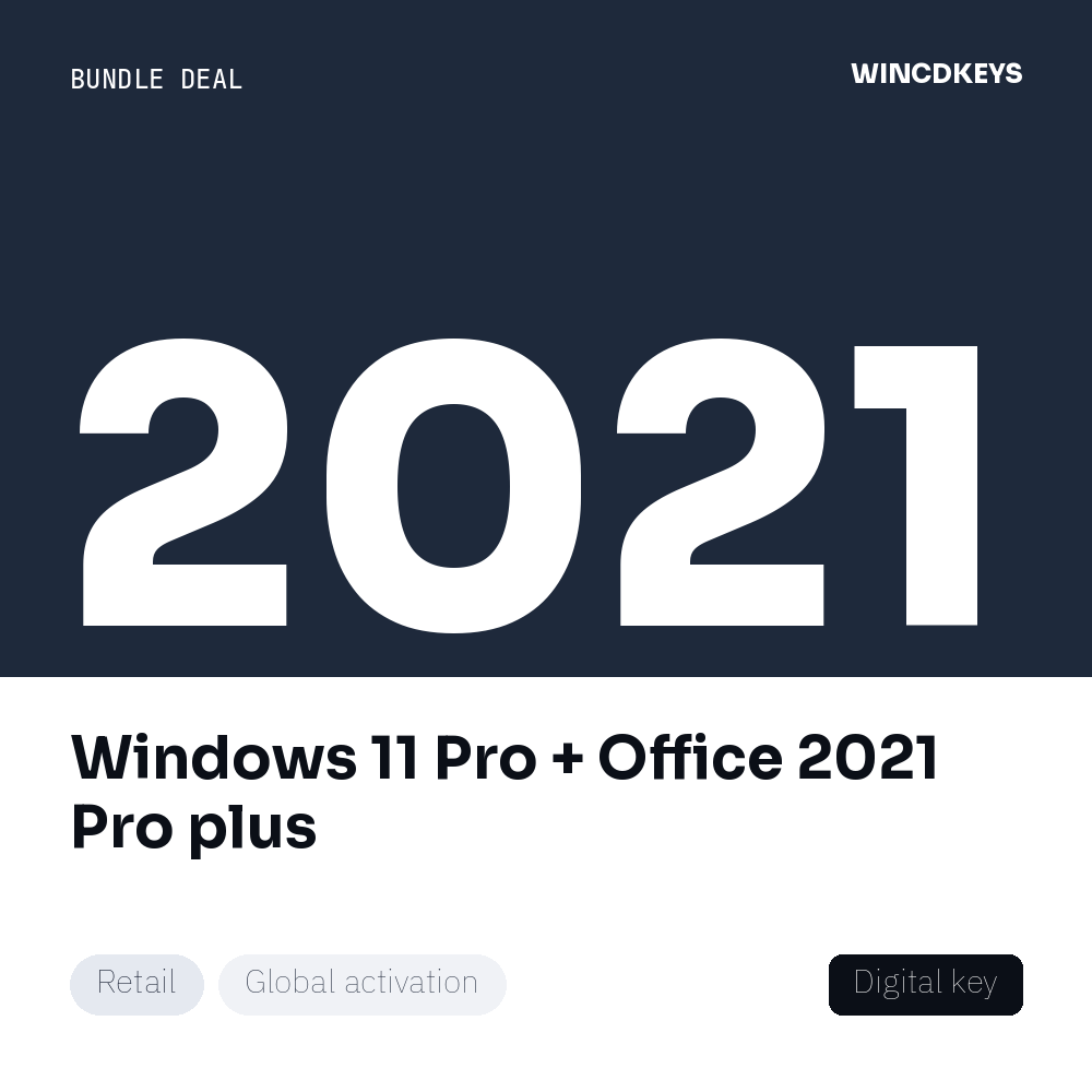 Windows 11 Pro + Office 2021 Pro plus
