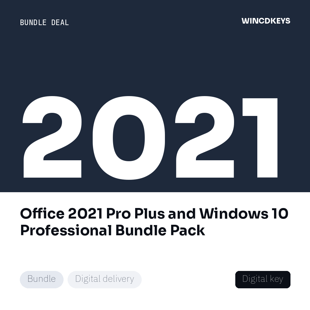 Office 2021 Pro Plus and Windows 10 Professional Bundle Pack
