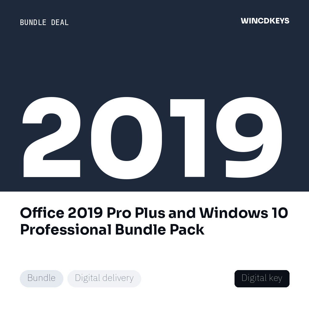 Office 2019 Pro Plus and Windows 10 Professional Bundle Pack