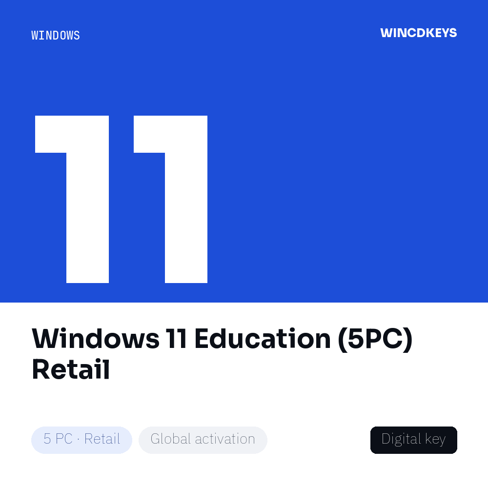 Windows 11 Education (5PC) Retail