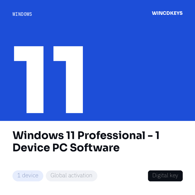 Windows 11 Professional - 1 Device PC Software