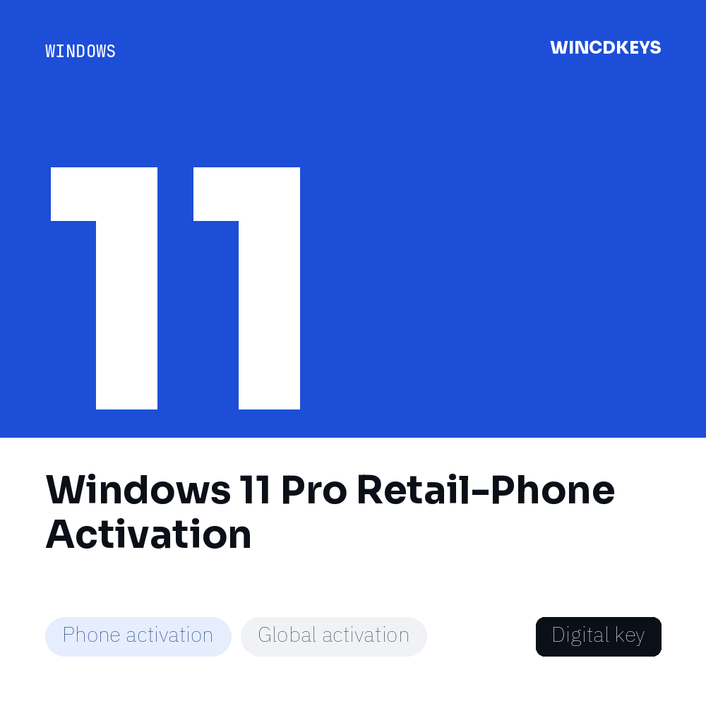 Windows 11 Pro Retail-Phone Activation