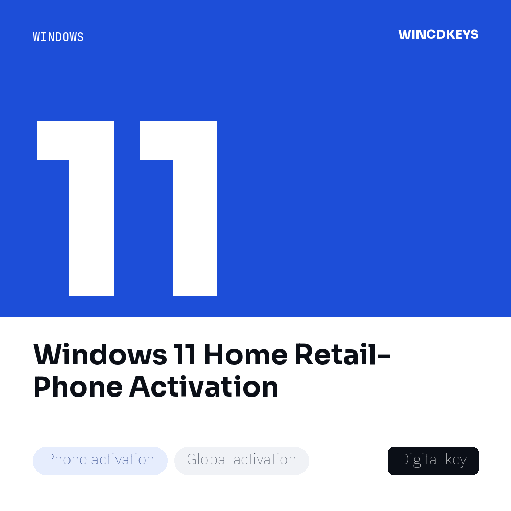 Windows 11 Home Retail- Phone Activation