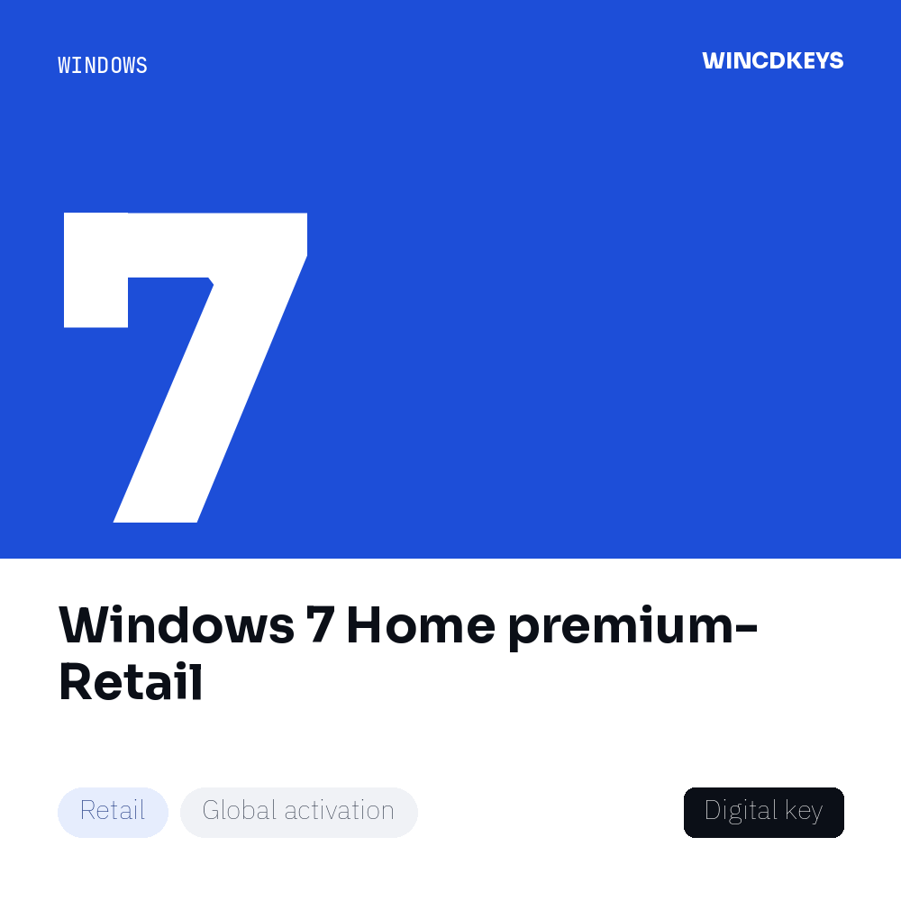 Windows 7 Home premium- Retail