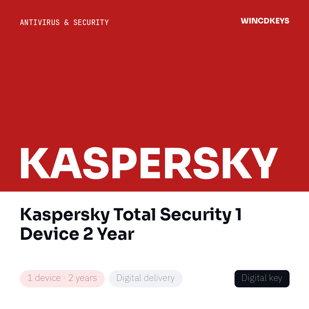 Kaspersky Total Security 1 Device 2 Year