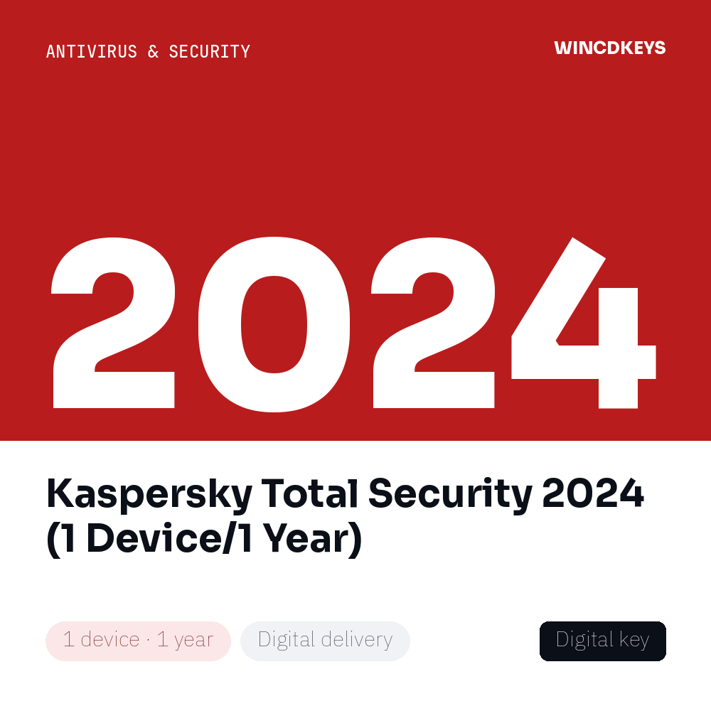 Kaspersky Total Security 2024 (1 Device/1 Year)
