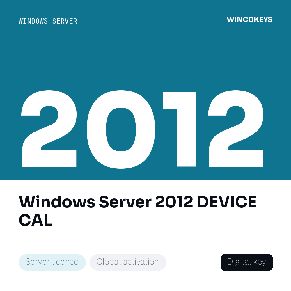 Windows Server 2012 DEVICE CAL