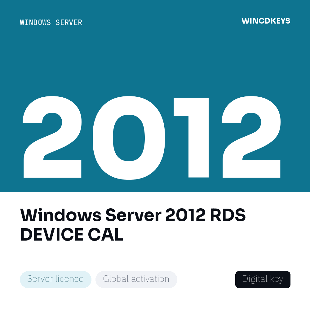 Windows Server 2012 RDS DEVICE CAL