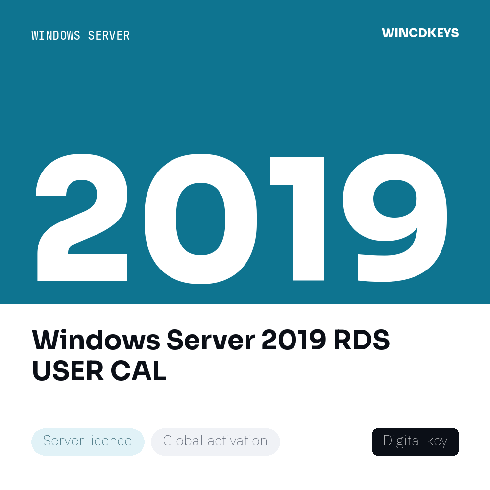 Windows Server 2019 RDS USER CAL