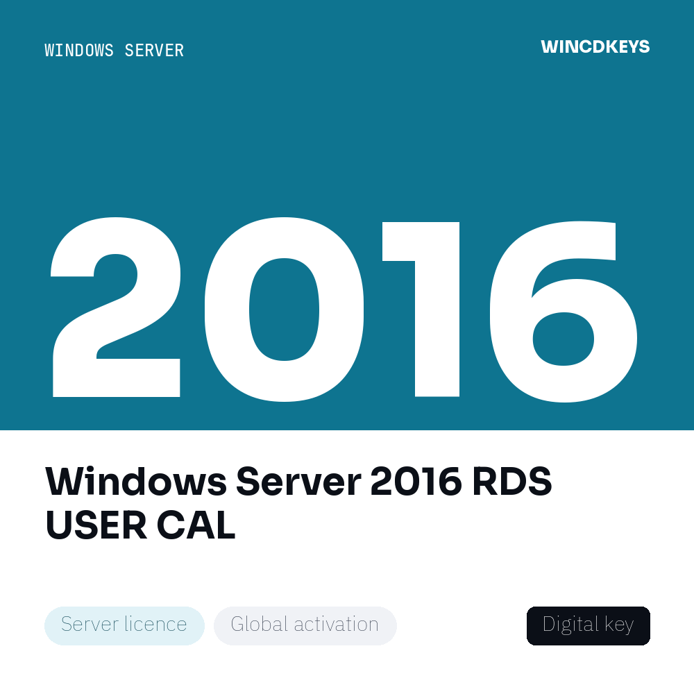 Windows Server 2016 RDS USER CAL