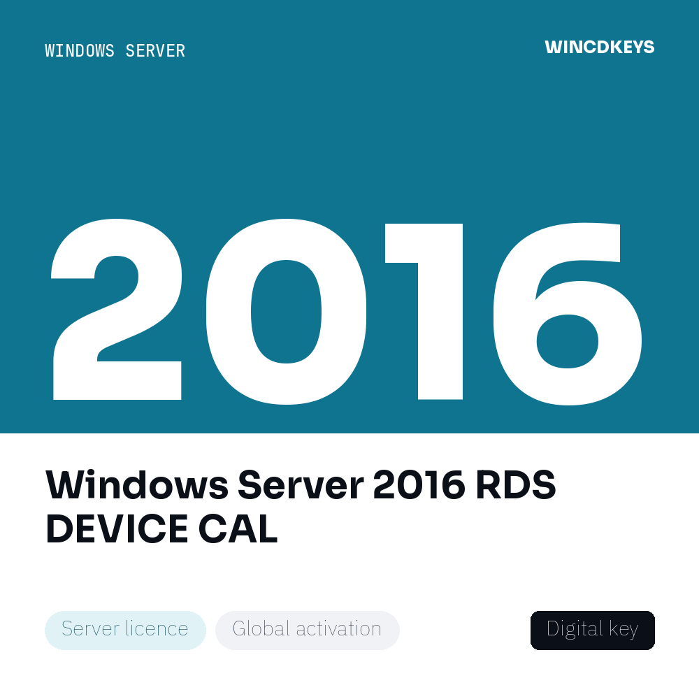 Windows Server 2016 RDS DEVICE CAL