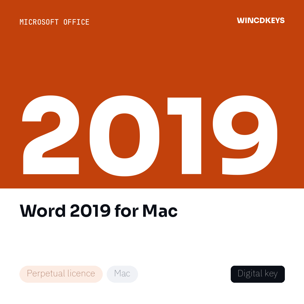 Word 2019 for Mac