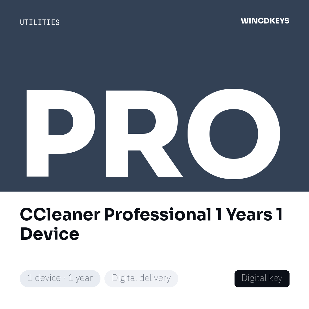 CCleaner Professional 1 Years 1 Device