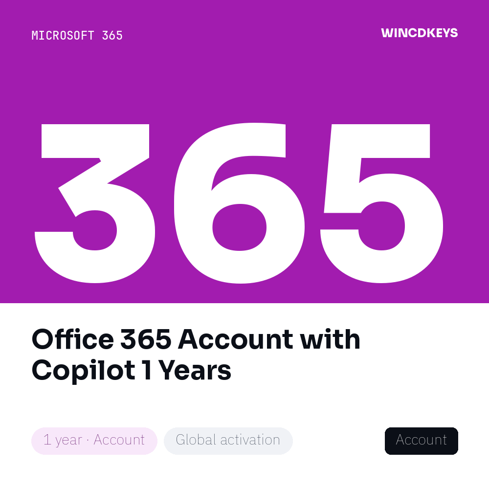 Office 365 Account with Copilot 1 Years