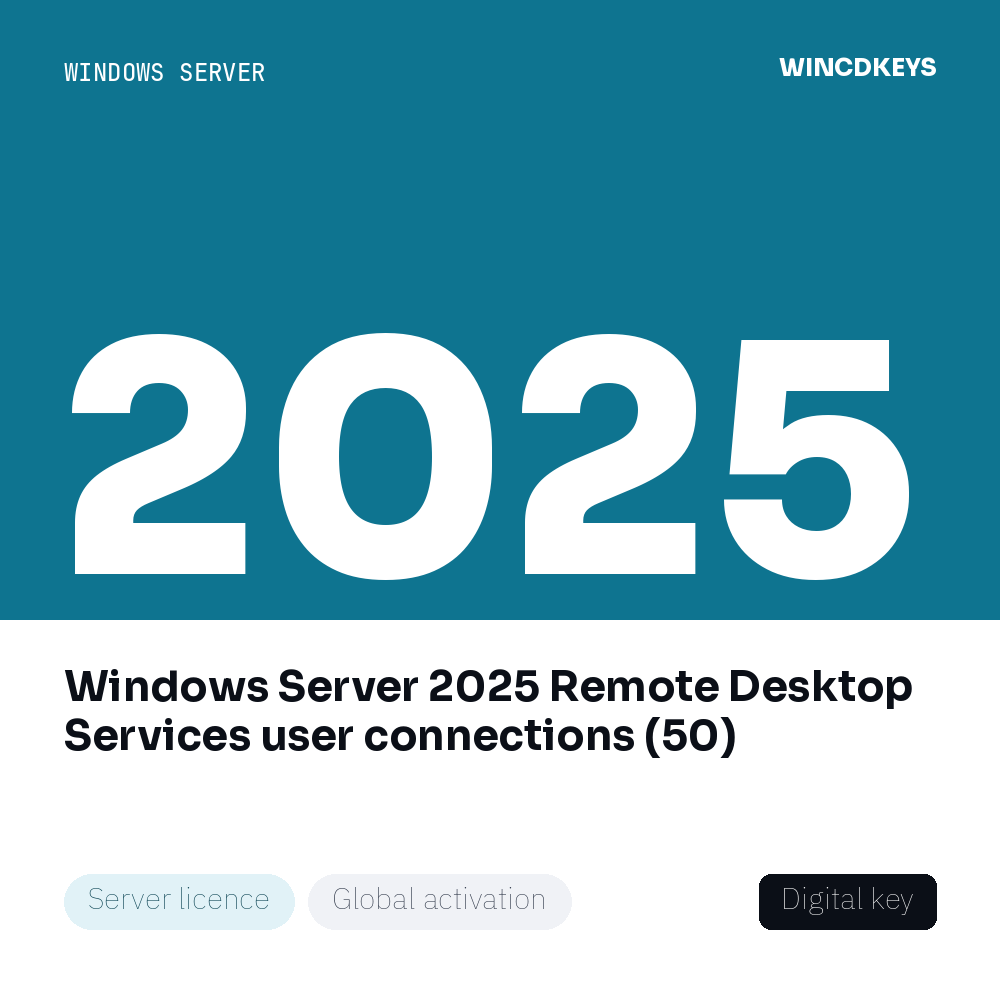 Windows Server 2025 Remote Desktop Services user connections (50)