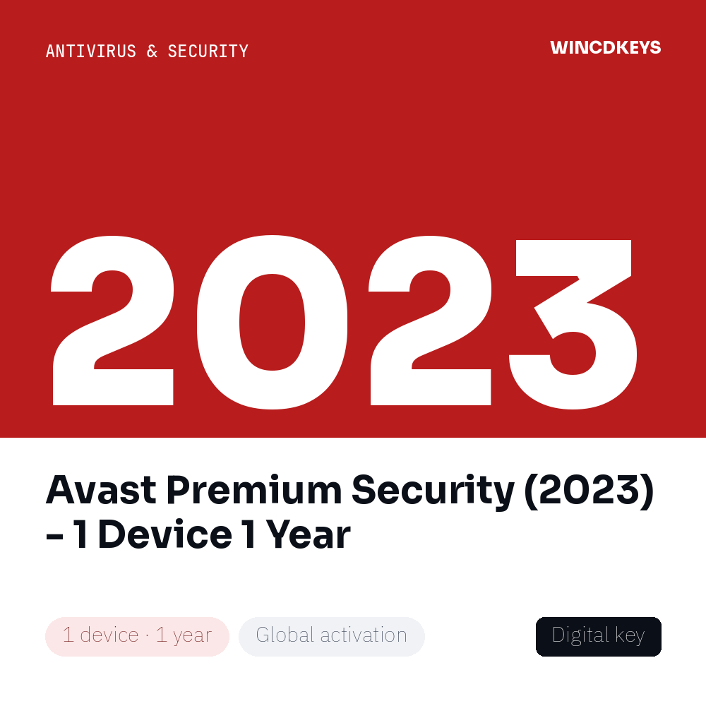 Avast Premium Security (2023) - 1 Device 1 Year