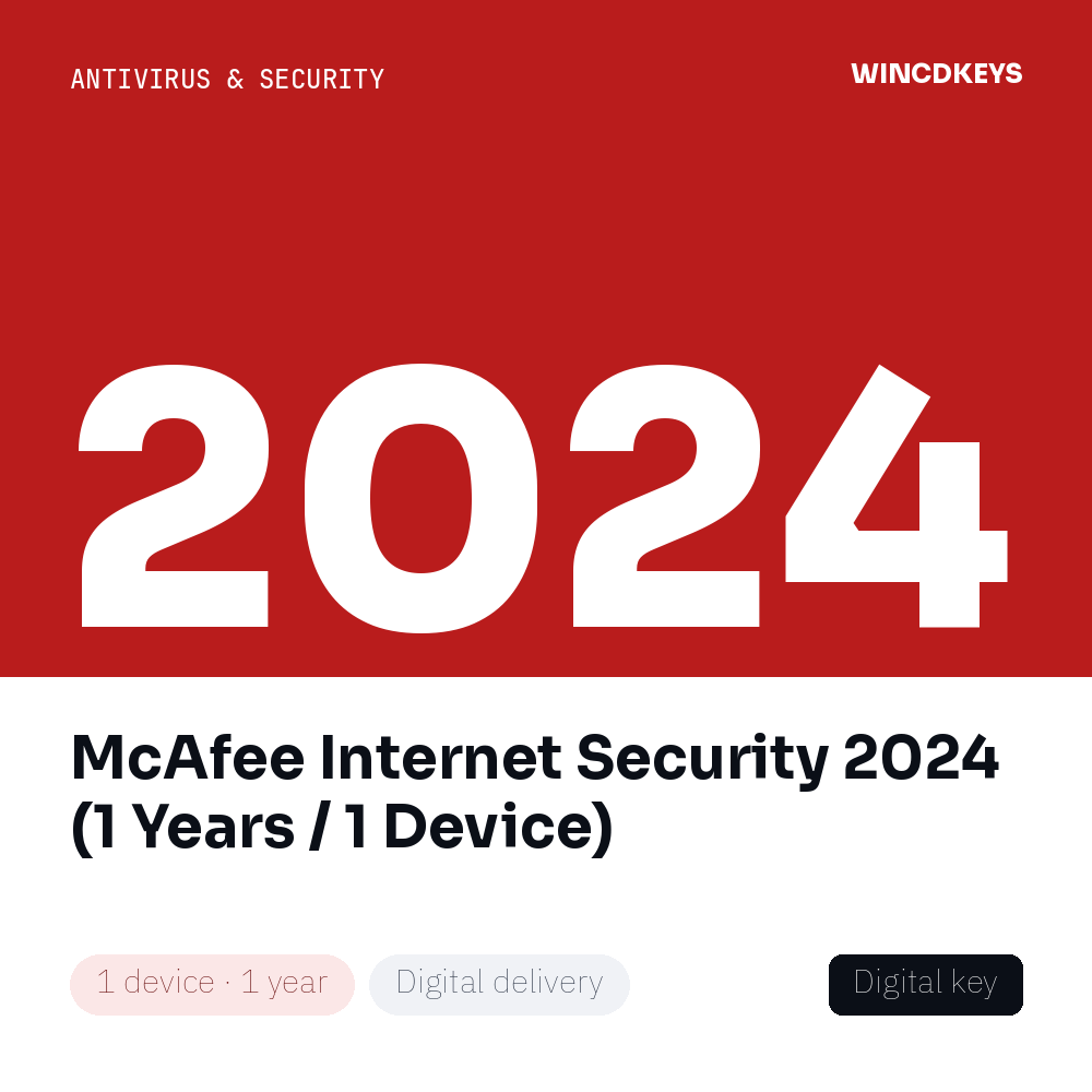 McAfee Internet Security 2024 (1 Years / 1 Device)