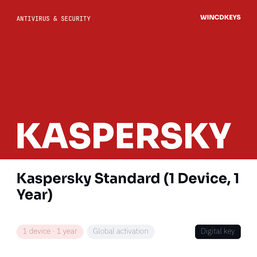 Kaspersky Standard (1 Device, 1 Year)