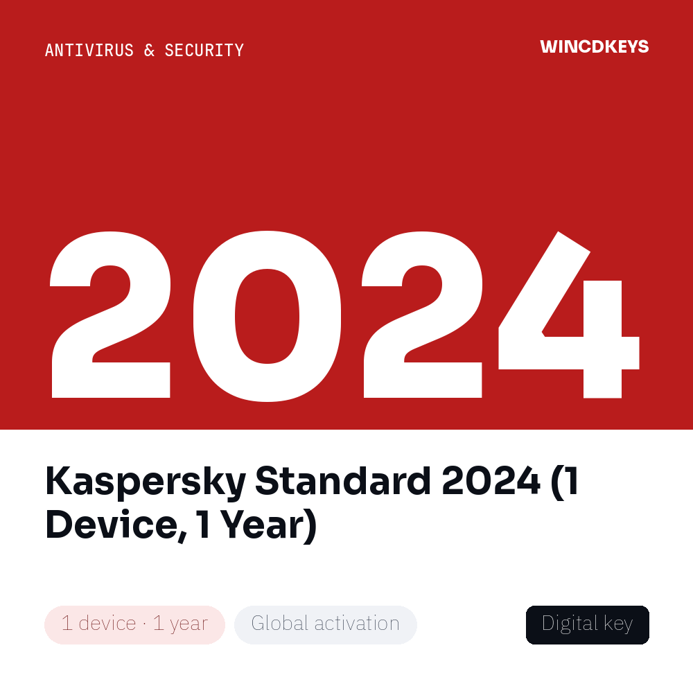 Kaspersky Standard 2024 (1 Device, 1 Year)