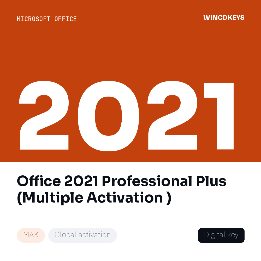 Office 2021 Professional Plus (Multiple Activation )