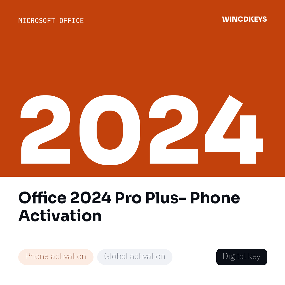Office 2024 Pro Plus- Phone Activation