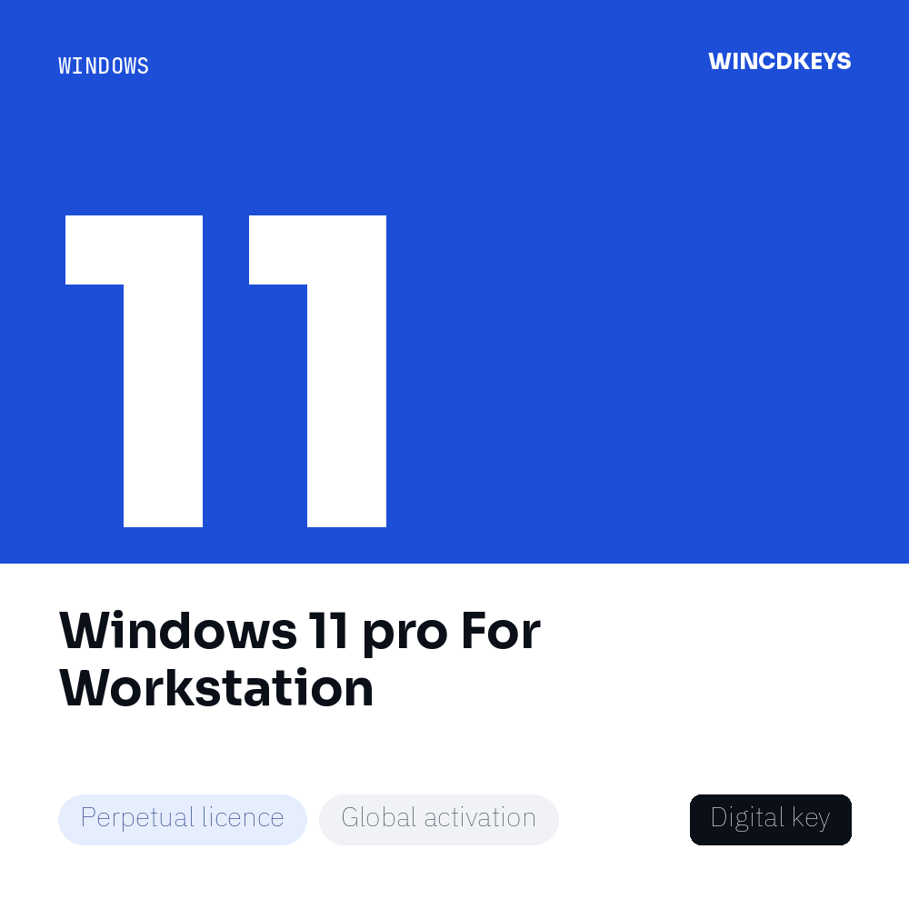 Windows 11 pro For Workstation