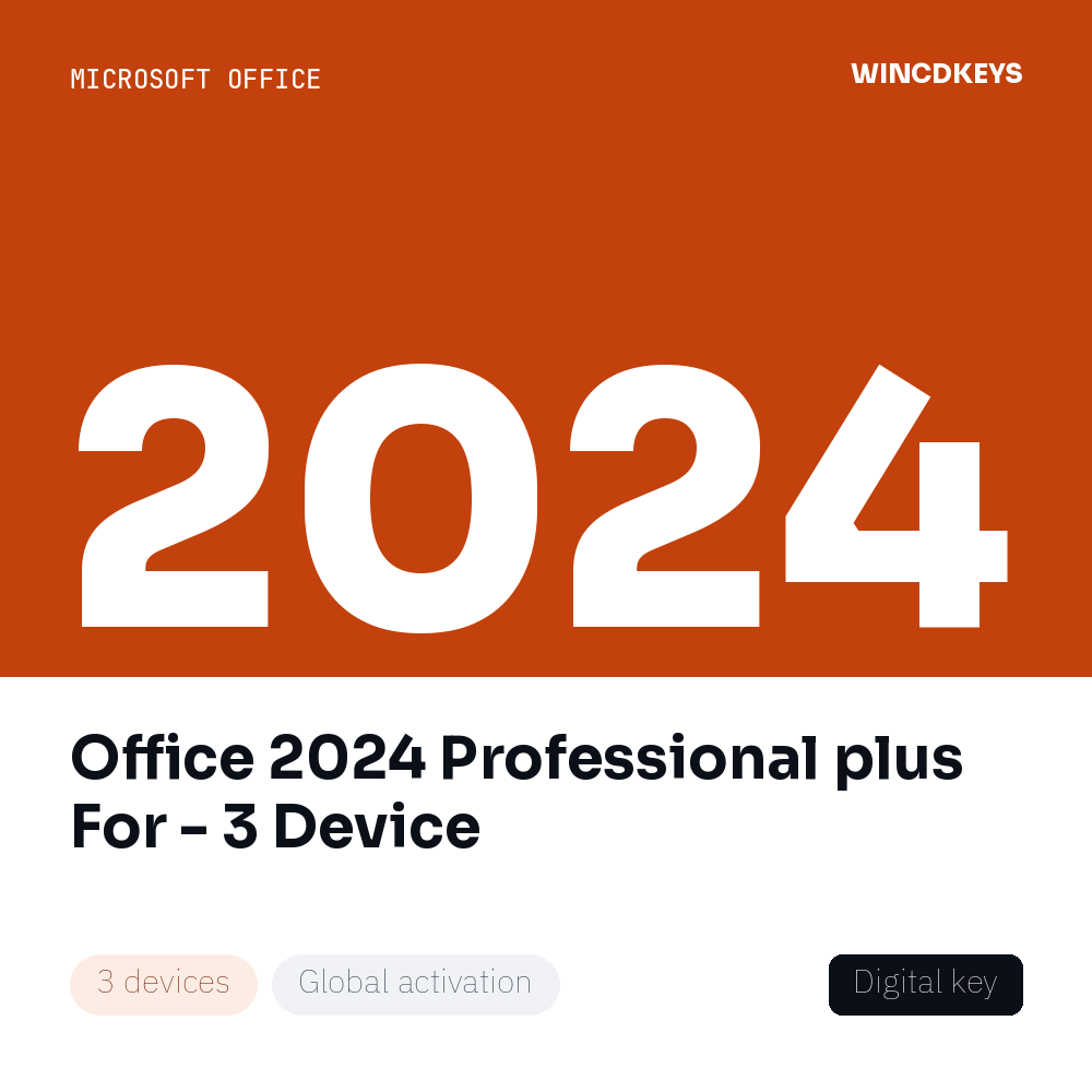 Office 2024 Professional plus For - 3 Device