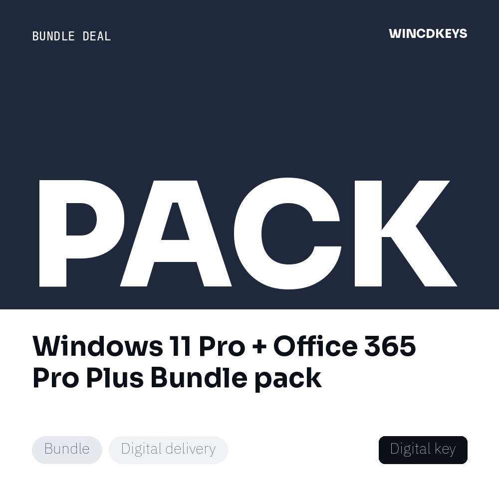 Windows 11 Pro + Office 365 Pro Plus Bundle pack