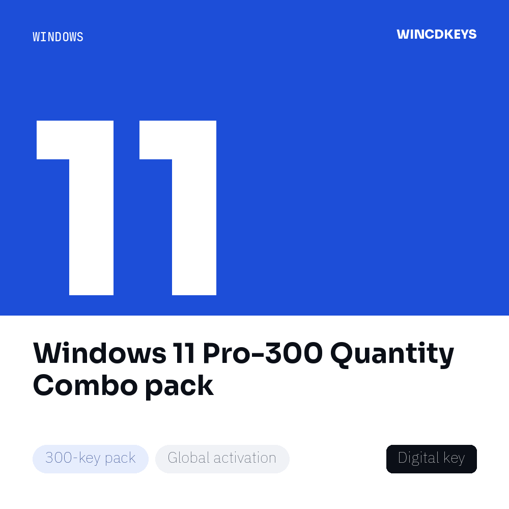 Windows 11 Pro-300 Quantity Combo pack